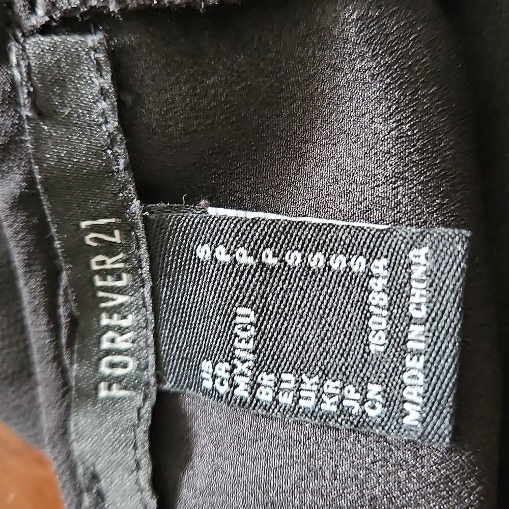 Forever 21 Black Slip Style Dress - Picture 2 of 4
